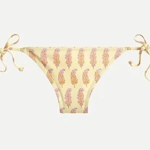 SZ Blockprints X J. Crew Phool Block Print String Bikini Bottoms Size XXL NWT